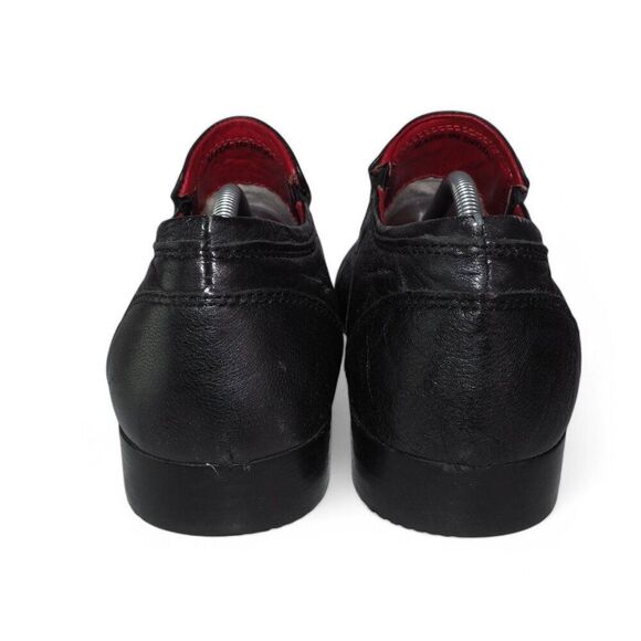 Red Tape Canning Crumple Clip Square Toe Leather Loafers Black Men's 10 - Picture 5 of 12